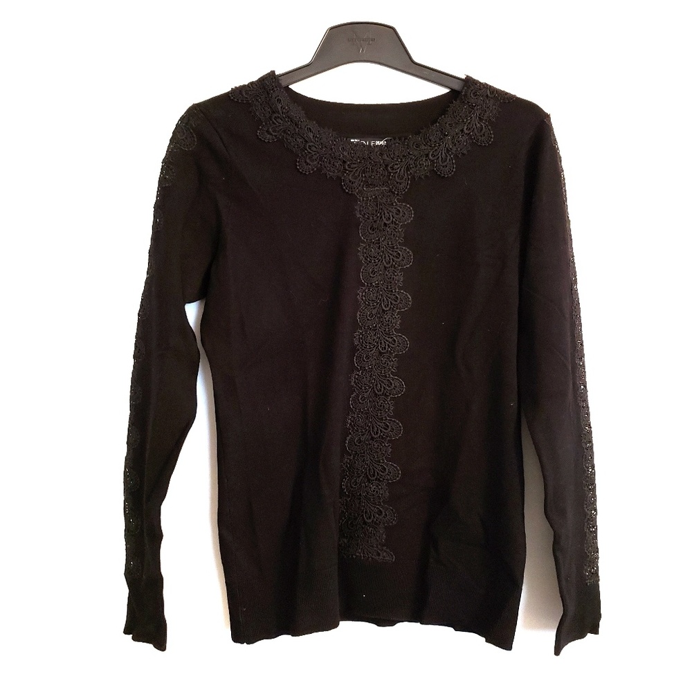 Black long sleeve with lace top